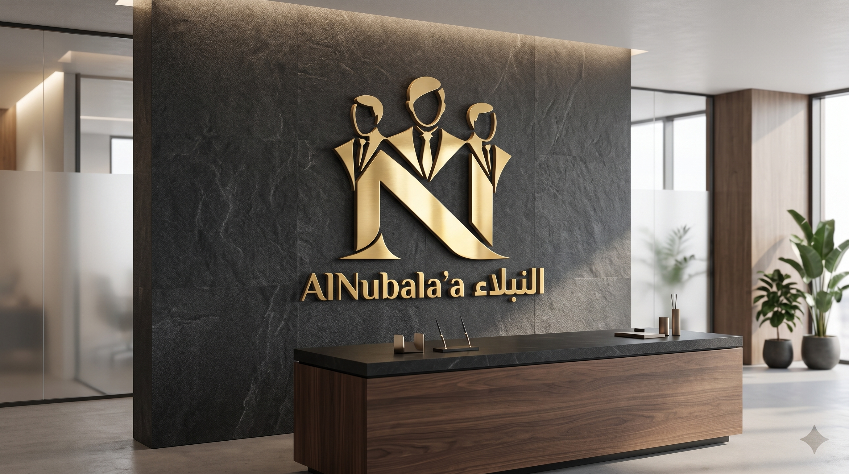 هوية النبلاء في مساحة الاستقبال